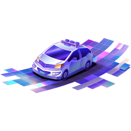 10 Tecnologie di Successo del 2025 Disegno futuristico di un taxi